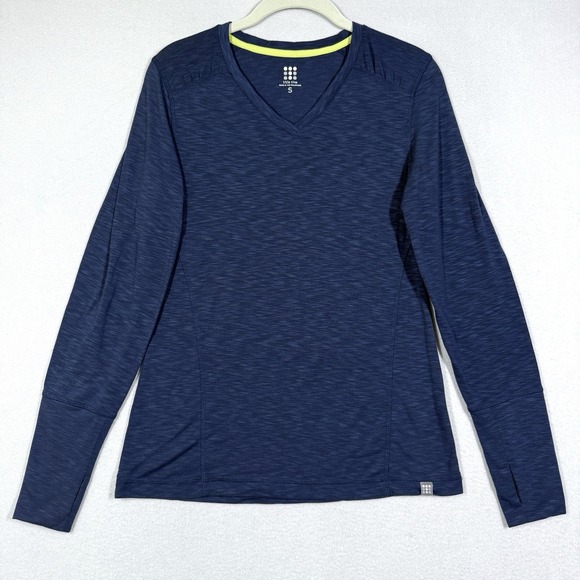 Title nine Tops - Title Nine Top Womens Small Matahari Long Sleeve Stretch V Neck Blue Athletic